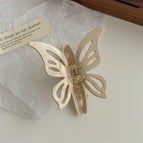 Temperament white butterfly