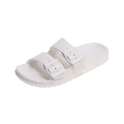 Summer Slippers for Men and Women Wear Soft Bottom Non-slip One-word Trash Popular Fashion All-match Beach Men's Slippers