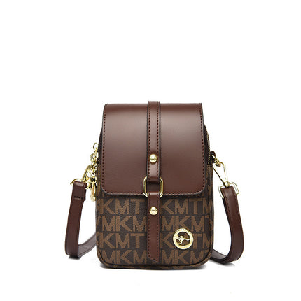 Cross-Border Small Bag Women's Summer Fashion Versatile Mobile Phone Bag 2025 New Independent Double-Layer Practical Crossbody Shoulder Bag