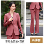 Maroon suit + pants / S