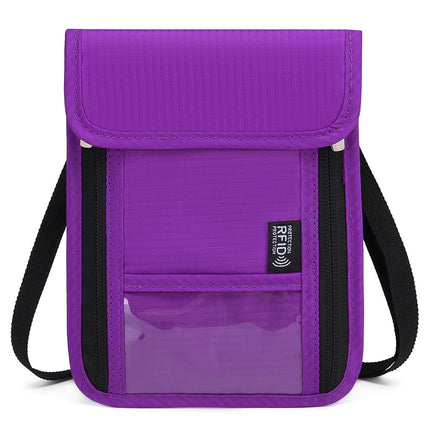 Factory Direct in stock Anti-RFID Passport ID Bag Mobile Phone Radiation Electromagnetic Shielding Bag Anti-theft Oxford Cloth Chest Bag