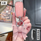 Kia E-Smart 3 Key [Crystal Pink Single Shell] Bow Diamond Buckle