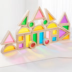 24pcs log acrylic translucent building blocks 0.9kg-m3