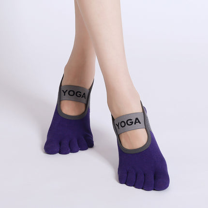 Yoga Yoga Socks Non-Slip Women's Thin Summer Five-Finger Socks Non-Slip New Fitness Indoor Sports Pilates Socks