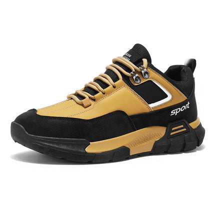 Men's Shoes 2025 Spring New Men's Non-Slip Platform Mountaineering Shoes Low-top Sports Board Shoes Trendy Casual Workwear Shoes