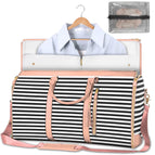0528 black and pink stripes + toiletry bag