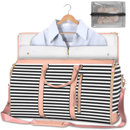 Foreign trade new ladies folding suit travel bag multi-functional storage bag large capacity large PU hand luggage bag