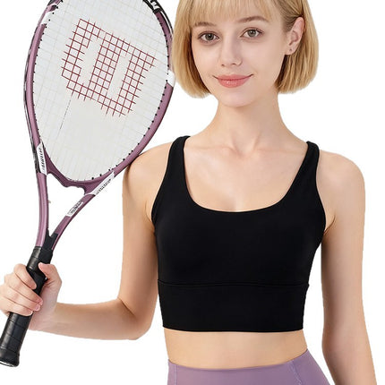 Sports Vest Women's Shock-Proof Anti-Sagging Removable Chest Pad Yoga Wear Bra Sexy Cross Back Sports Bra