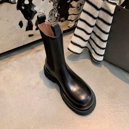 Grape mother Studiolee king fried back to the market ~ 2023 Chelsea boots smoke tube thick-soled short boots autumn and winter