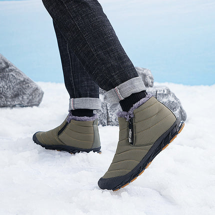 Autumn and Winter Snow Boots Cross-Border Warm Hiking Cotton Shoes Non-Slip Wear-Resistant Waterproof Plus Velvet Outdoor Couple Cotton Shoes Casual