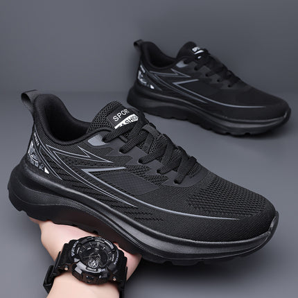 Large Size 45 Men's Shoes Youth Running Shoes Summer Mesh Breathable Gas Measurement Shock-Absorbing Lightweight Sports Shoes Drop Shipping