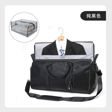 Foreign trade new ladies folding suit travel bag multi-functional storage bag large capacity large PU hand luggage bag