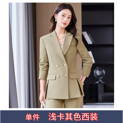 Professional Suit suit Women's Small Spring and Autumn New Long Sleeve Fashion Casual Goddess Fan OL Commuter Suit Pants