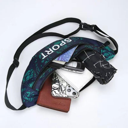 New Waterproof Waist Bag Men's and Women's Large Capacity Wallet Business Cashier Bag Outdoor Sports Running Mobile Phone Bag Chest Bag