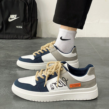 Canvas Shoes Men's Summer Casual Trendy Shoes Burgundy Sneakers American Trendy Brand Niche Design High-End Spring and Summer