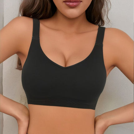 Explosive Underwear Traceless Jelly Soft Support No Steel Ring Cloud Sense Extender Bra Gathering Side Fit Fixed Cup plus size