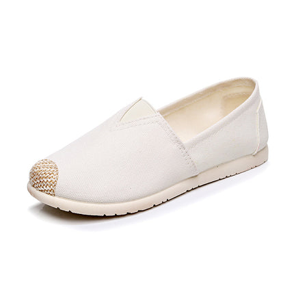 Old Beijing Cloth Shoes Women's Summer and Autumn New All-match Cyber Celebrity Non-slip Soft-soled Casual Breathable Canvas Shoes Korean Style Comfortable