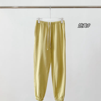 Popular Spring New Dopamine Color Sweatpants Solid Color Versatile Casual Slimming Terry Women's Sports Pants