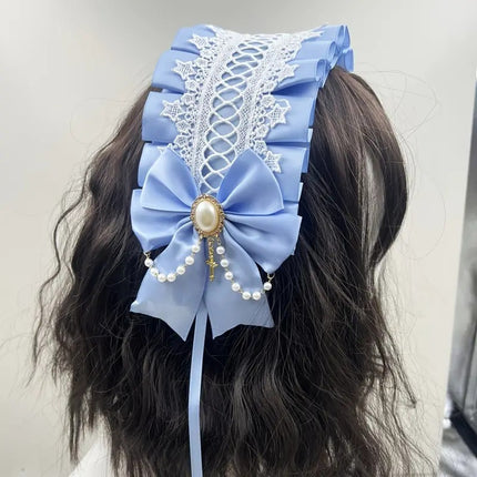 Lolita Hair Band Headwear Lolita Gothic Dark Collection Cross with Angel Handle Sweet Hair Accessories