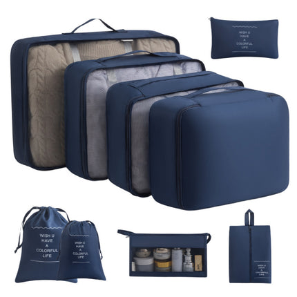 Cross-border Travel Storage Bag Ten-piece Set Business Travel Storage Bag Large Capacity Storage Bag Waterproof Travel Storage Bag