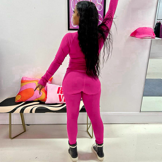 TK107 Amazon cross-border women's new slim long sleeve top sports yoga leggings suit wholesale women
