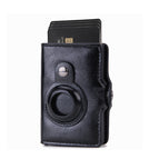Black with buckle (back zip pocket)