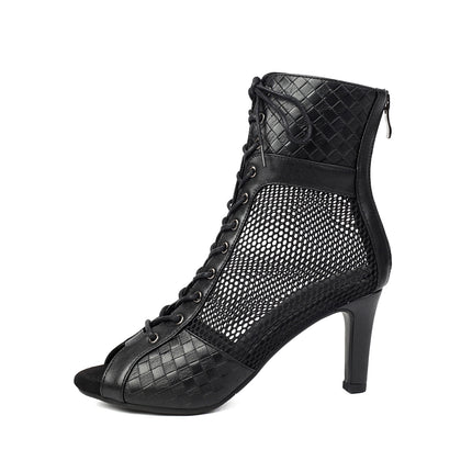 Yaochi 2025 New Model Heels Jazz Latin Cha-Cha High Heels Women's Salsa Soft-Soled Dance Boots Ultra-High Heels