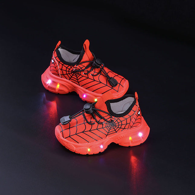 2025 Spring and Autumn New Children's sneaker LED Luminous Shoes 1-6 Years Old Boys' Comfortable Soft Sole Slip-on Running Shoes