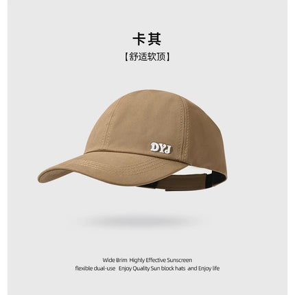 Big head hat summer wide brim female men's baseball cap cap four seasons sunscreen all-match face-showing small cap