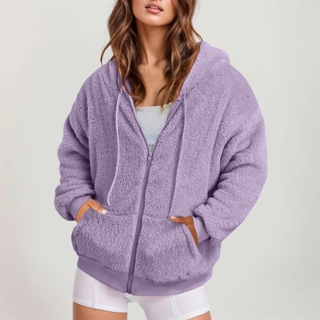 2023 autumn and winter European and American cross-border men's clothing Amazon casual long solid color hooded sweater thickened warm coat