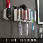 3 cups black and white toothpaste squeezer