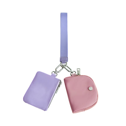 In stock Amazon lulu same multi-functional fashion women's wrist bag portable simple bank card mini coin purse