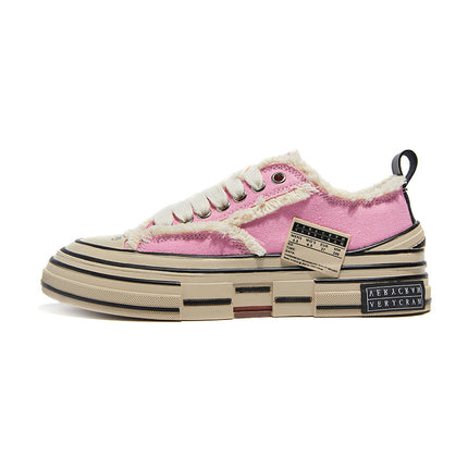Wu Jianhao's Same Style Thick-Soled Beggar Shoes, High Version Men's Shoes 2023 New Retro Men's and Women's Canvas Shoes Putian