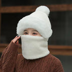 Hair ball cap--white