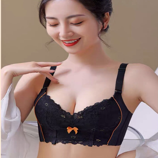 Lace Thick and Thin Cup Comfortable and Breathable Wire-free Bra Push-up Adjustable Breast-retracting Anti-sagging Women's Intimates 569