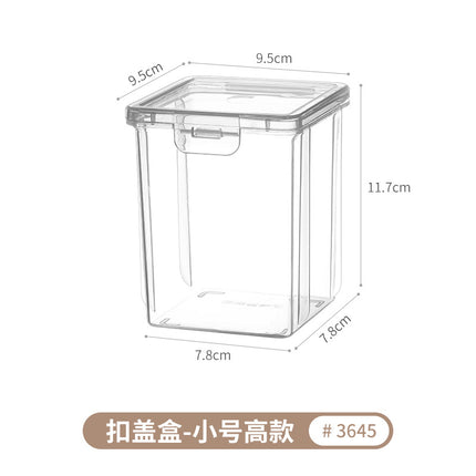 Desktop Storage Box Narrow and Long Transparent Deep Sundries Flatting Box Rectangular Gap Storage Box Storage Box