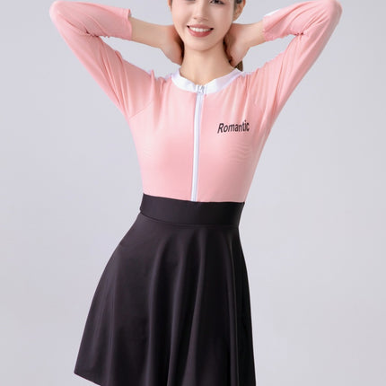 Sports one-piece swimsuit ladies conservative women's slim plus size hot spring swimsuit new skirt women's swimwear wholesale