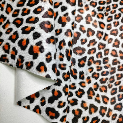 Pu Leopard Print Leather Fabric Anime DIY Imitation Cotton Velvet Base Printed Crafts Home Furniture Artificial Leather Bags