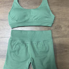 Light green bra and shorts set / Xs (european size is too large)