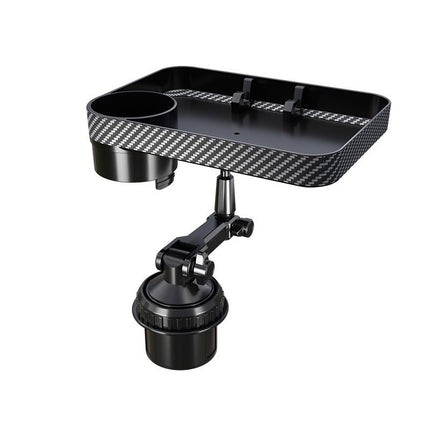 Source Factory Car-Mounted Water Bottle and Cup Holder, Rotatable Car Tray, Multifunctional Car Storage Rack for Mobile Phones