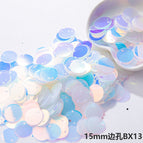 15mm side hole [small package 10g, about 100 pieces] / Bx13 golden light transparent