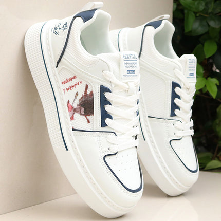 Brand Men's Shoes Summer Breathable Mesh Panel Shoes Sports Shoes Men's 2025 New Casual Shoes Men's White Shoes