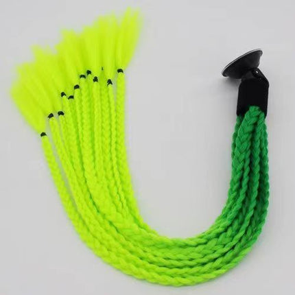 Helmet dirty braid men's and women's helmet decoration ponytail helmet small braid wig motorcycle motorcycle cool personality