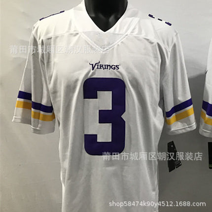 Foreign trade wholesale ball Vikings football jersey 19# Thielen 33# COOK 18 Jefferson