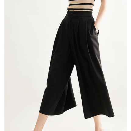 The atmosphere has sense! Atmospheric beauty! Tencel Pants Dashing Wide Leg Pants