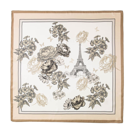 Mulberry Silk Scarf, Old Money Style, Summer Thin Small Scarf, Valentine's Day Gift, Plain Crepe Satin Silk Printed Small Square Scarf