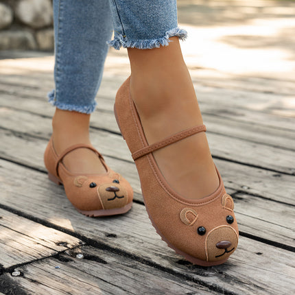 2026 Spring and Autumn New Cute Little Mouse Flats for Pregnant Women, Non-Slip Soft Sole, Soft Upper Driving Loafers for Women