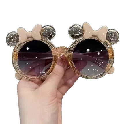 Crystal bow cartoon sunglasses Joker baby cute sunglasses trend children fashion factory wholesale new