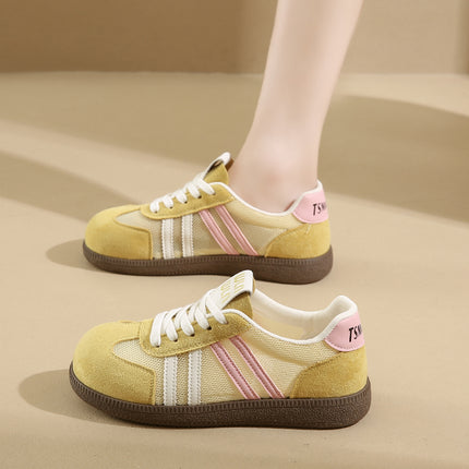 White Shoes for Women Summer New Style Hollow Breathable Flat-Soled Moral Training Shoes for Women Casual Forrest Gump Sneakers