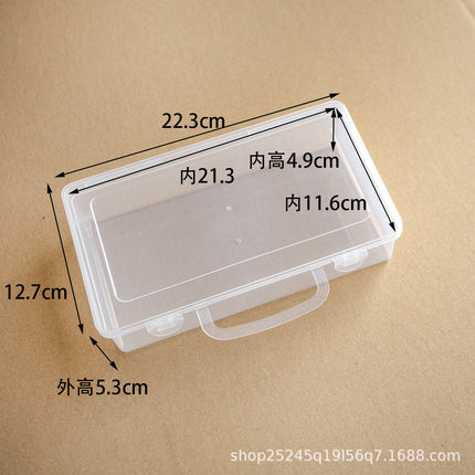 DIY Storage Beaded Transparent 64-Grids Rice Bead Storage Box Desktop Satchel Nail Art Jewelry Rice Bead Plastic Storage Box